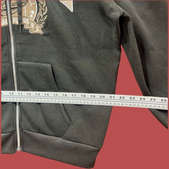 Rue 21 - Men's Long Sleeve Hooded Sweatshirt - Black - Large - Picture 4 of 13